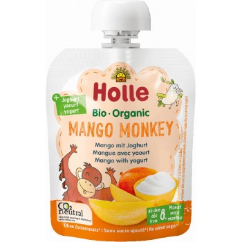 Holle Detské bio pyré mango s jogurtom od 8 mesiaca Mango Monkey